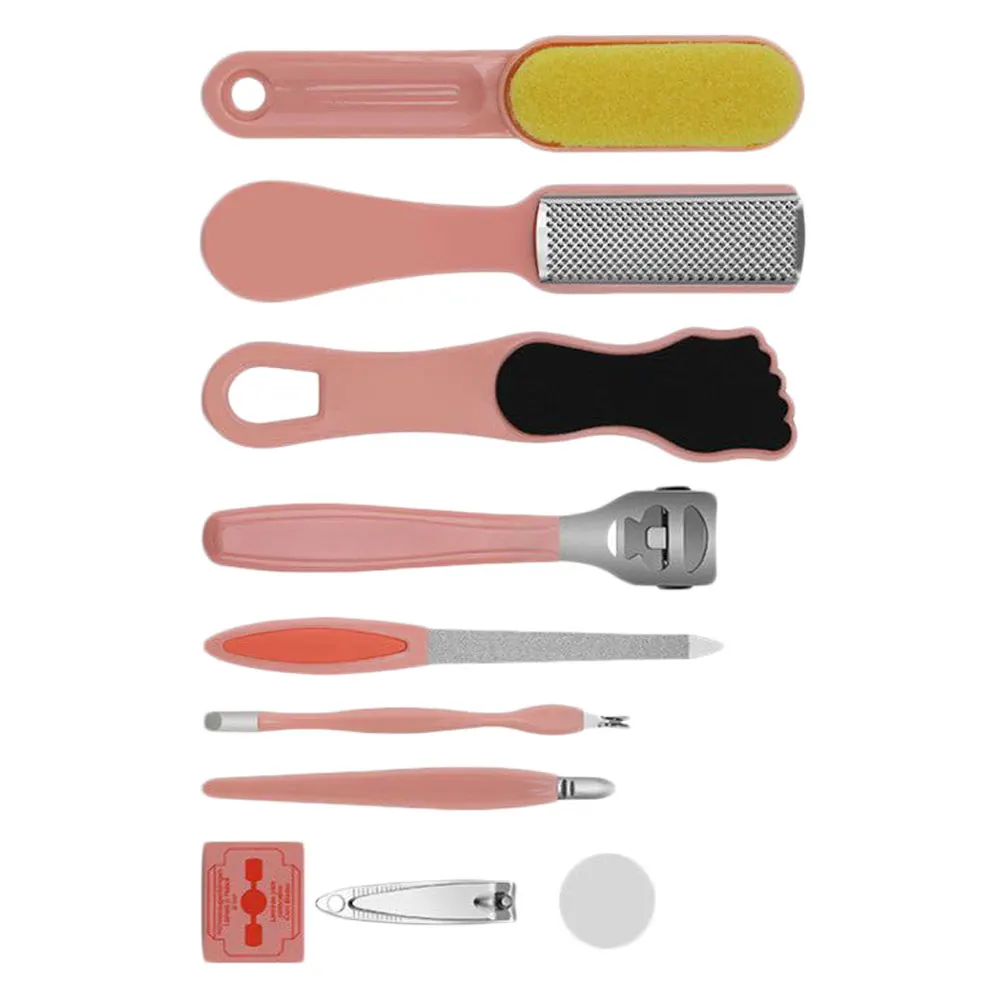 

10pcs Tool Set Stainless Steel Foot File Grinding Tools Callus Remover Stainless Steel Foot File Hard Skin Cleaner Portable