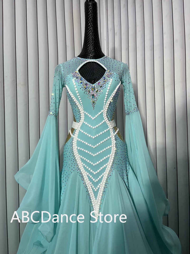 فستان رقص قاعة الرقص الصيفي فستان رقص قياسي فستان قاعة الرقص للمنافسة زي الرقص الحديث ABCDance Store