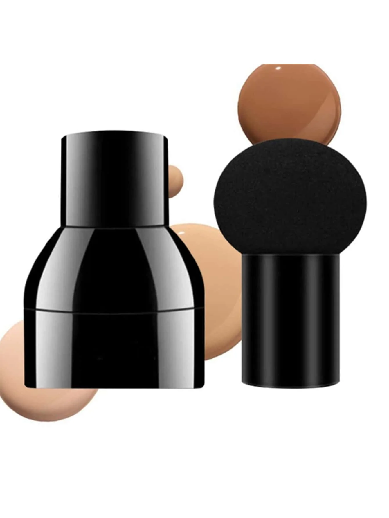 Make-up Foundation Schwamm Pilz Kopf kosmetische trocken nass Dual Use Puder quaste Beauty Tools schwarz