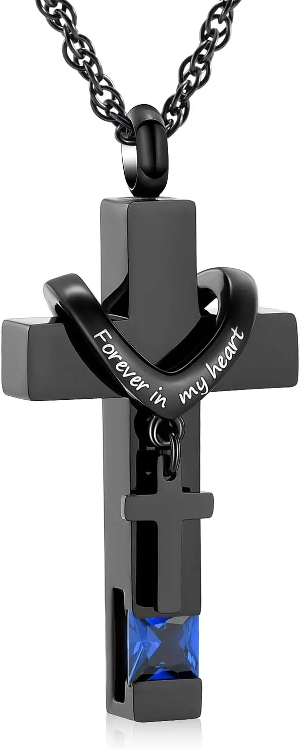 

Кулон-урна Shajwo для праха с камнем-талисманом и розой, ювелирное украшение для кремации для женщин и девочек, памятный кулон-медальон для праха