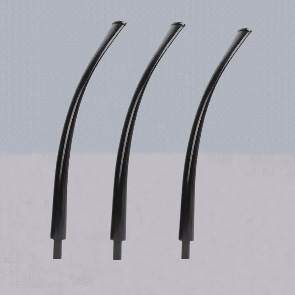 JIBILL 3 pezzi bocchino in acrilico stelo lungo 190mm per pipa per tabacco per filtro da 3mm