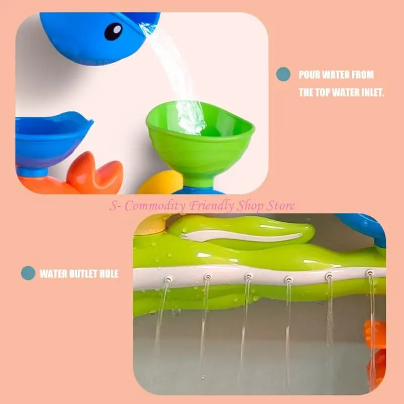 85AE Fun Rotating Water Spinner Bath Play Activity Toy For Kids To Enjoy Creative Play Bathtub Entertainment Engagement TOy