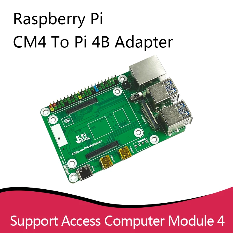 CM4-to-Pi4-Adapter Based on the Raspberry PI CM4 conversion 4B adapter expansion board, an alternative to the Raspberry PI 4