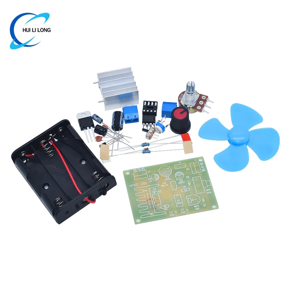 NE555 Motor Speed Regulation Kit Maker DIY Teaching Electronic Manufacturing Technology Test Assembly Training Welding