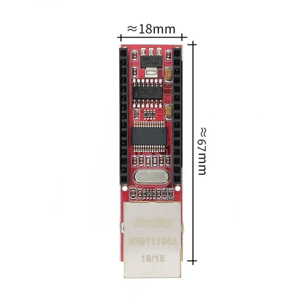 ENC28J60 RJ45 Network SPI Interface Module for Ethernet MCU Development Boards