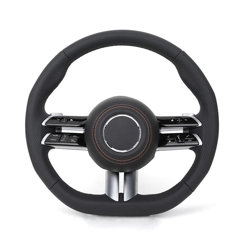 

Полуперфорированный кожаный руль 2025 для Mercedes Benz E Class W212 W213 C238 Coupe E500 EQA EQC E53 E63 AMG GT W447