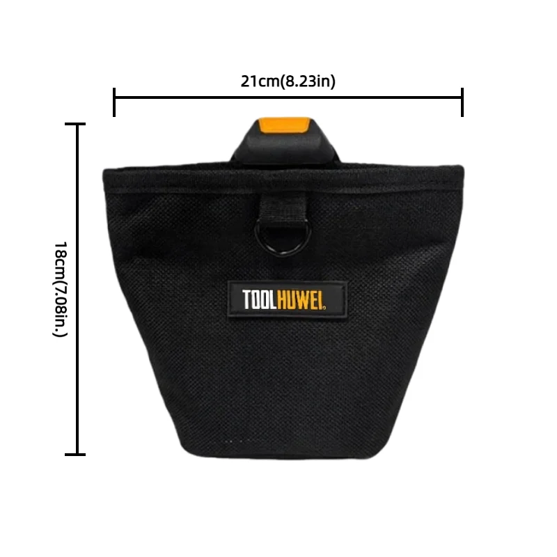 TOOLHUWEI Tool Pouch Nails Screws Bag Large Capacity Waterproof Hardware Waist Tools Bag Electrician Oxford Portable Storage Bag