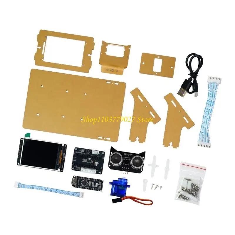 C4DF Plastic Ultrasonics Radars Scanner Diy Set For Learning Programming And Robotics