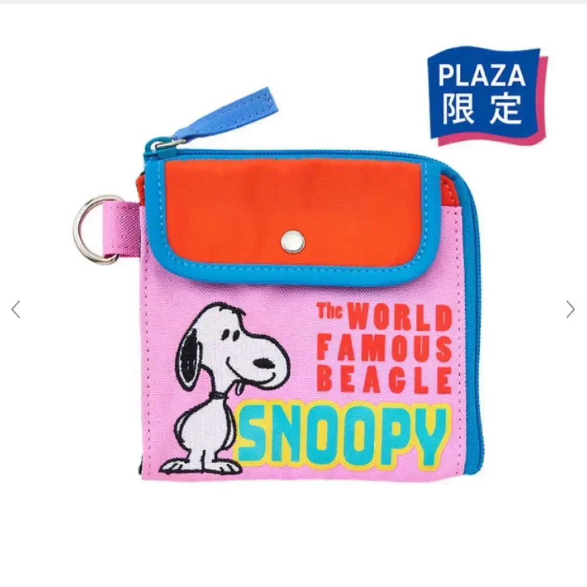 Bolsa de Snoopy con estampado de dibujos animados MINISO, bonita bolsa de almacenamiento bordada, billetera multifuncional Snoopy Zero