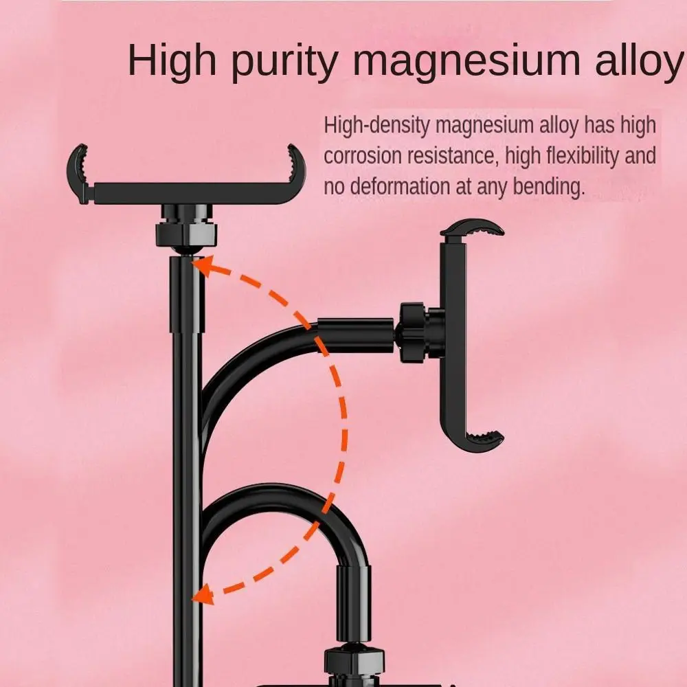 Long Arm Cell Phone Holder Flexible Creative Phone Spiral Holder Multi Functional 70/80/90/120cm Bedside Extension Clamp Lazy