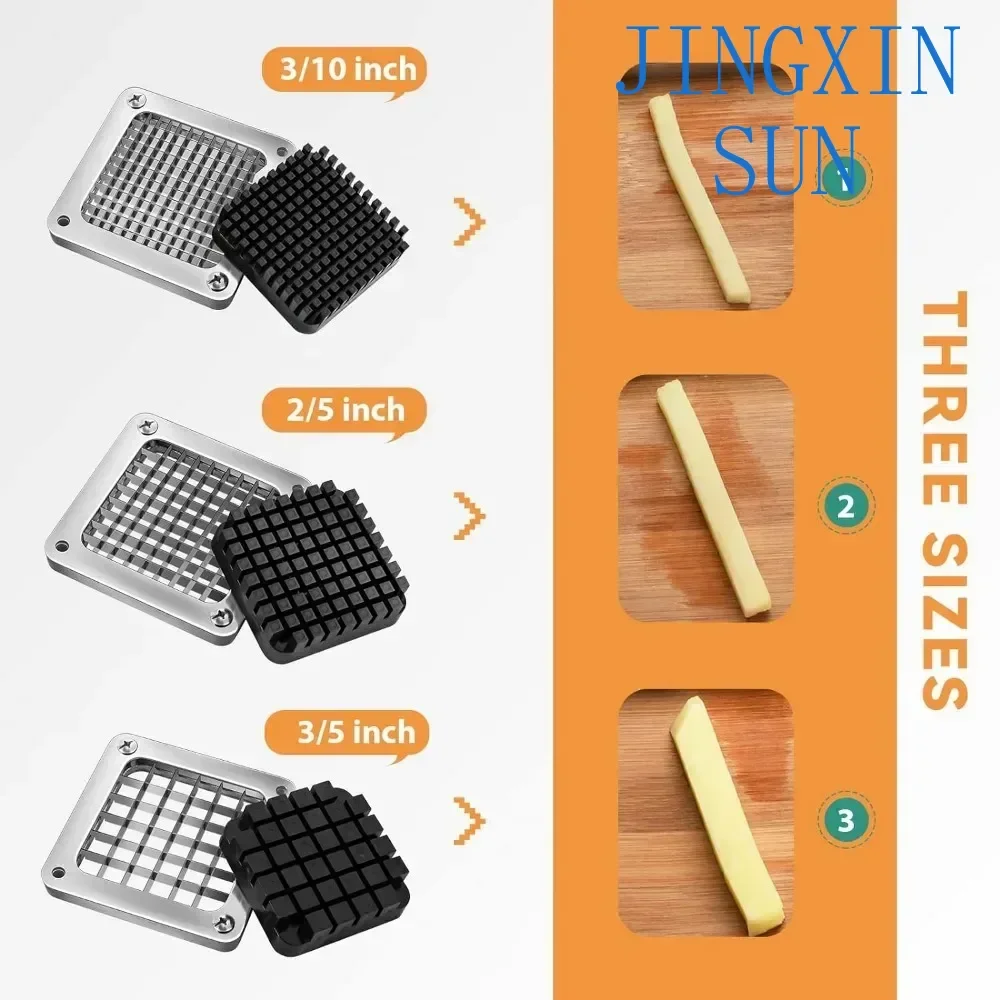 Fashion Cutter Manual Potato Slicer Stainless Steel Fruit Vegetable Chopper Chips