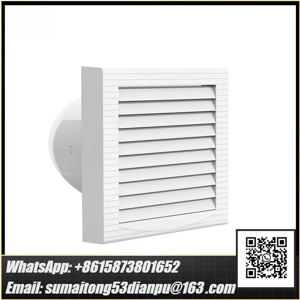 Wall Mounted Shutter Exhaust Fan EC motor 4/6/8in Automatic Shutter Suitable for kitchen, Bathrooms, rooms, and Offices