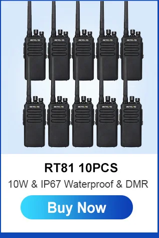 Retevis B63H Walkie-Talkie Mini-Funkgerät mit verstecktem Display, tragbares PMR446 VOX Profi-Funkgerät für Restaurant und Hotel – Detail 5
