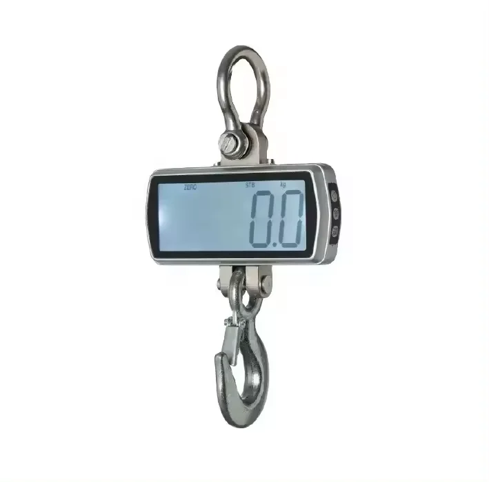 OEM OCS S2 Custom LCD Weighing Scale Stainless Steel Shackle Alloy Steel Hook Precise Display Suspension Battery Hanging Scale