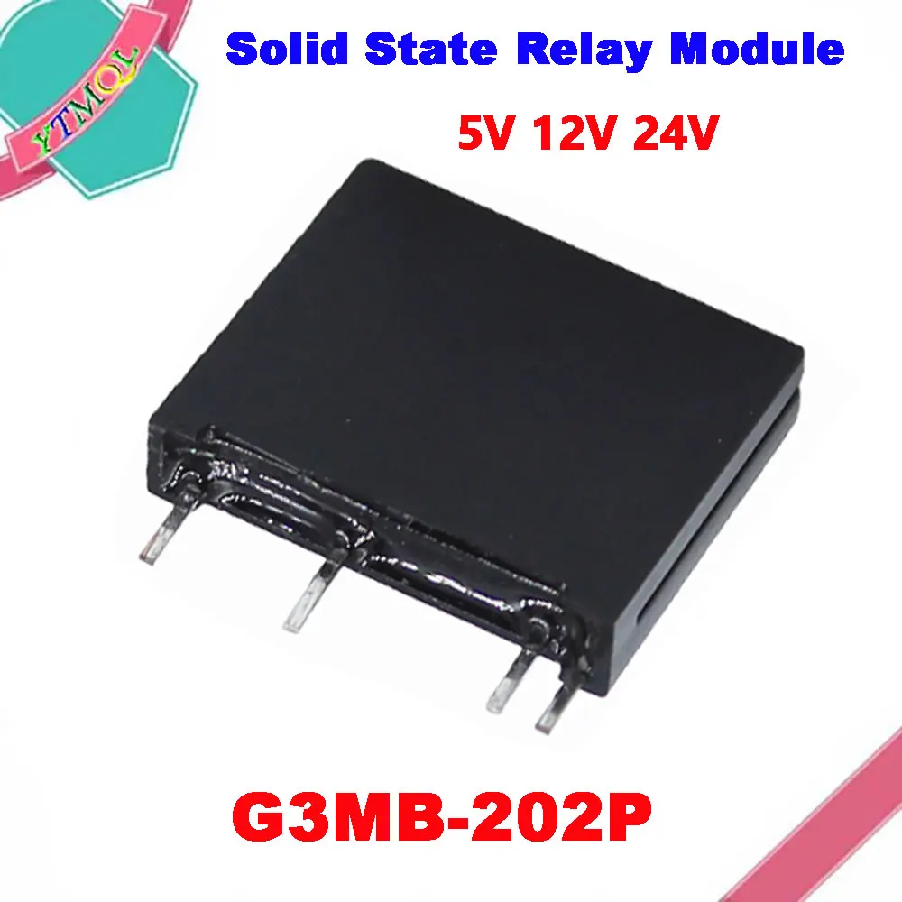 1Pcs Solid State Relay Module G3MB-202P G3MB 202P PCB SIP SSR AC 240V 2A Snubber Circuit Resistor Relay Switch 5V 12V 24V DC-AC