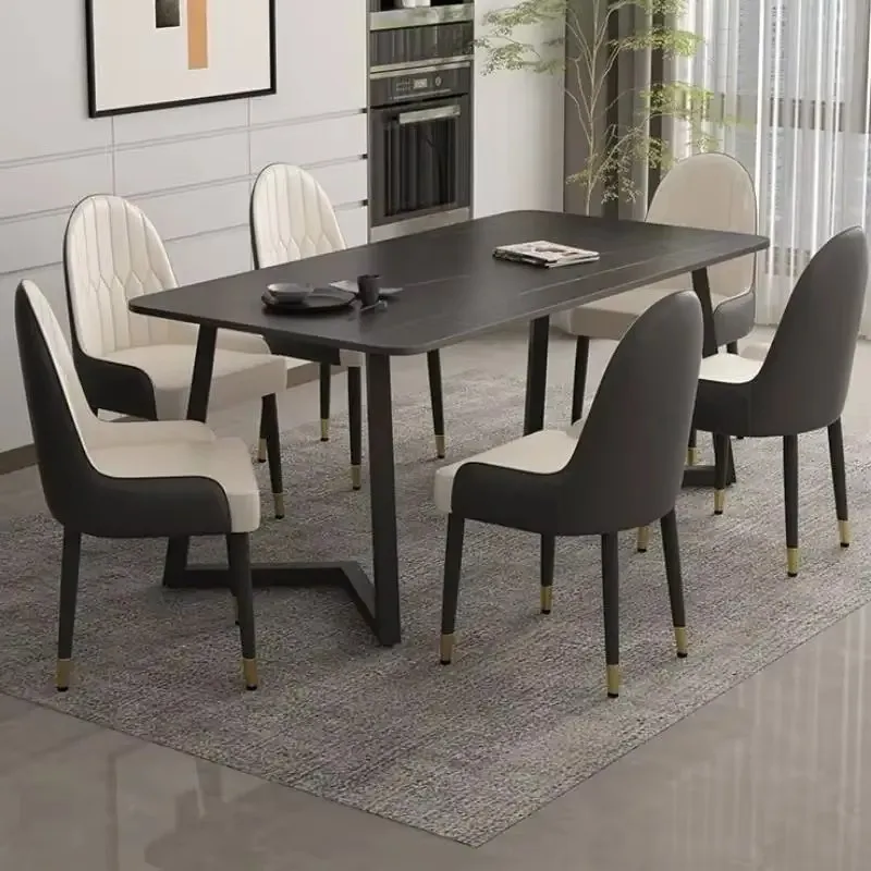 Office Study Dining Tables Square Italian Event Salon Restaurant Dining Tables Kitchen Modern Mesas De Comedor Furniture Home