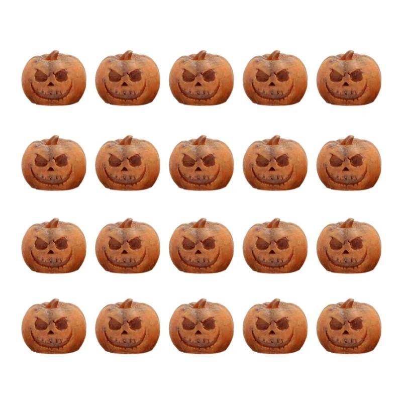 

Pumpkins Decors, 20Count, for Fall Celebration and Decors Reusable Resin Craft