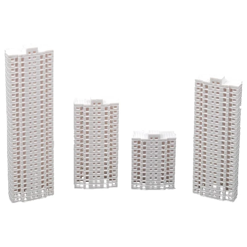 Kit de modèle de construction Miniature de Simulation, gratte-ciel, appartement, Villa, modèles à échelle, Architecture en plastique ABS, maison Miniature, Diorama