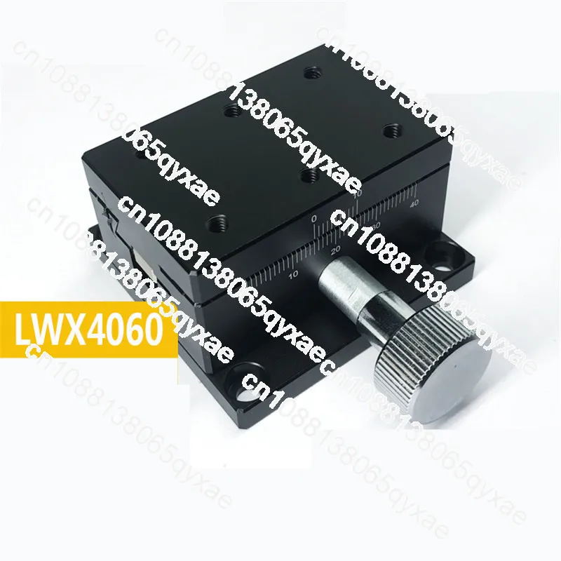 LWX4060 Gear Rack Swallowtail Manual Displacement Platform Fast Moving Adjustment Slide Platform Precision Smooth Platform