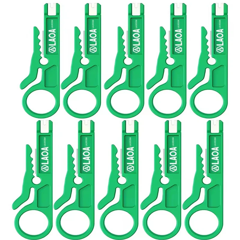 

LAOA Multifunctional wire stripping tool, mini network wire stripper, telephone line, network cable card, wire cutter