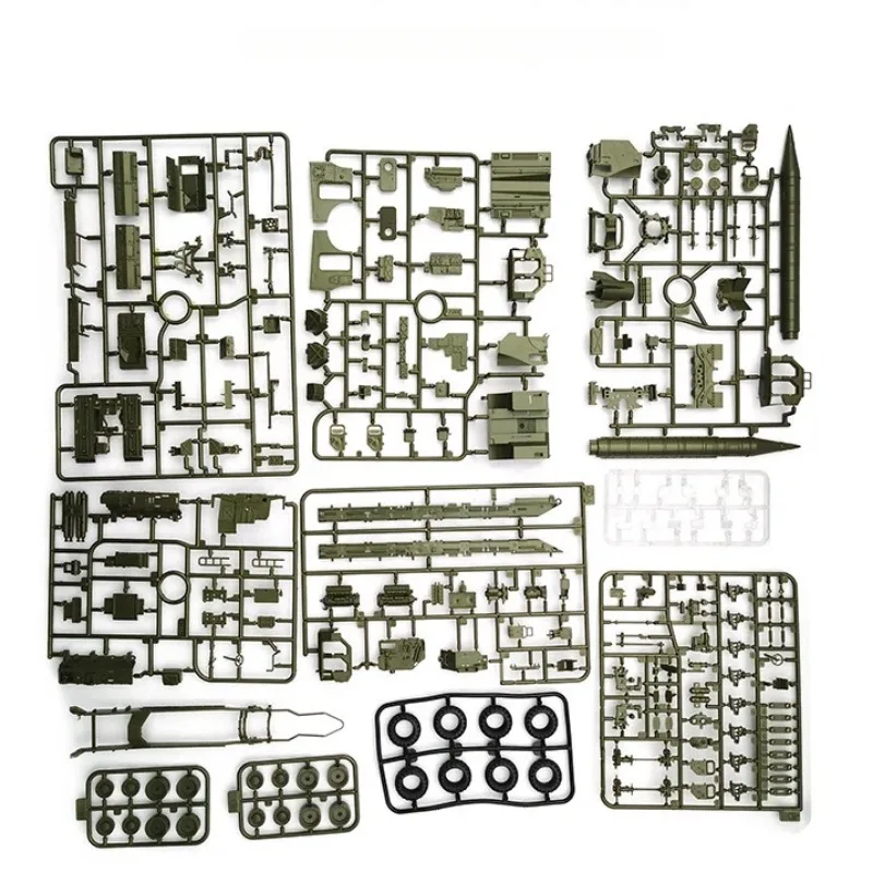 Ex-soviético Scud B-type Missile Launch Vehicle, Caminhão Militar, Boy Assembly Toy, Decoração, Sandtable Game, Boy Collection, 4D, 1/72