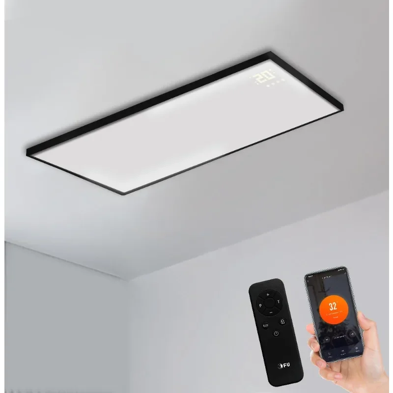 Ceiling infrared heating panel with light ir infrarotheizung smart heater hot yoga wall panel heater