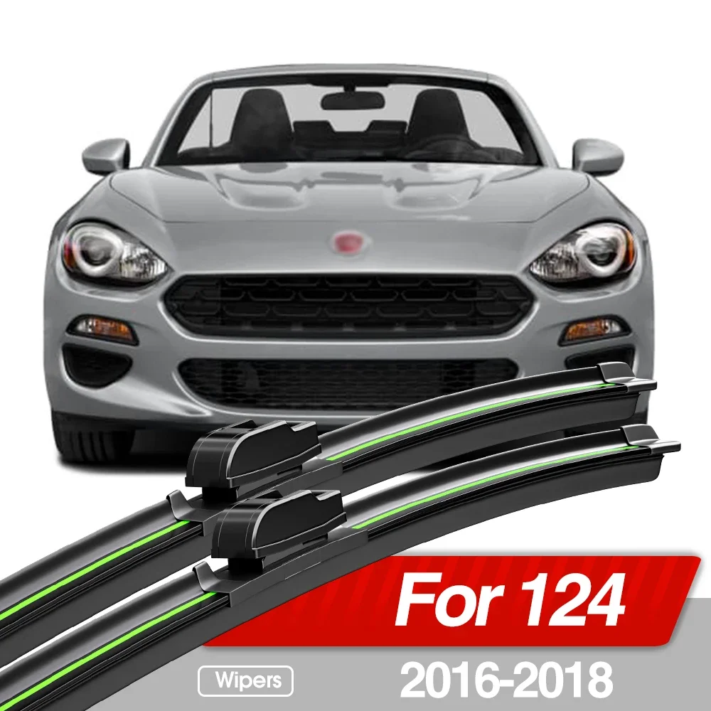 

For Fiat 124 2016-2018 Front Windshield Wiper Blades 2pcs Windscreen Window Accessories 2017