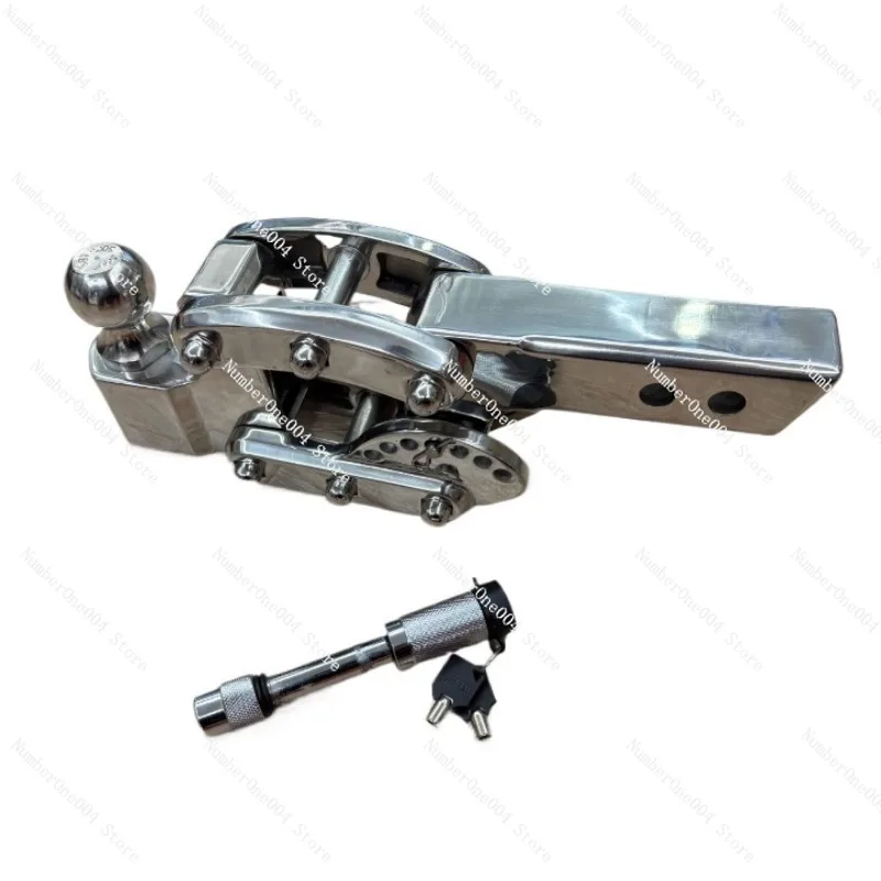 

Suitable for Car Trailer Bar Square Mouth Trailer Hook 304 Stainless Steel Adjustable Trailer Hook Height Adjustable