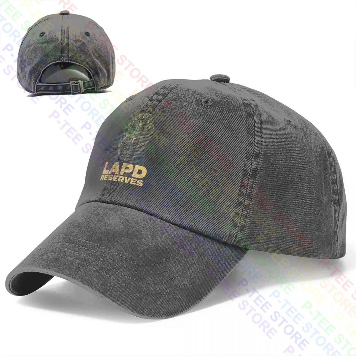 Lapd Los Angeles Police Dept Reserves Recruiting Med Lec 1St Responder Washed Denim Baseball Cap Trucker Hats Classic