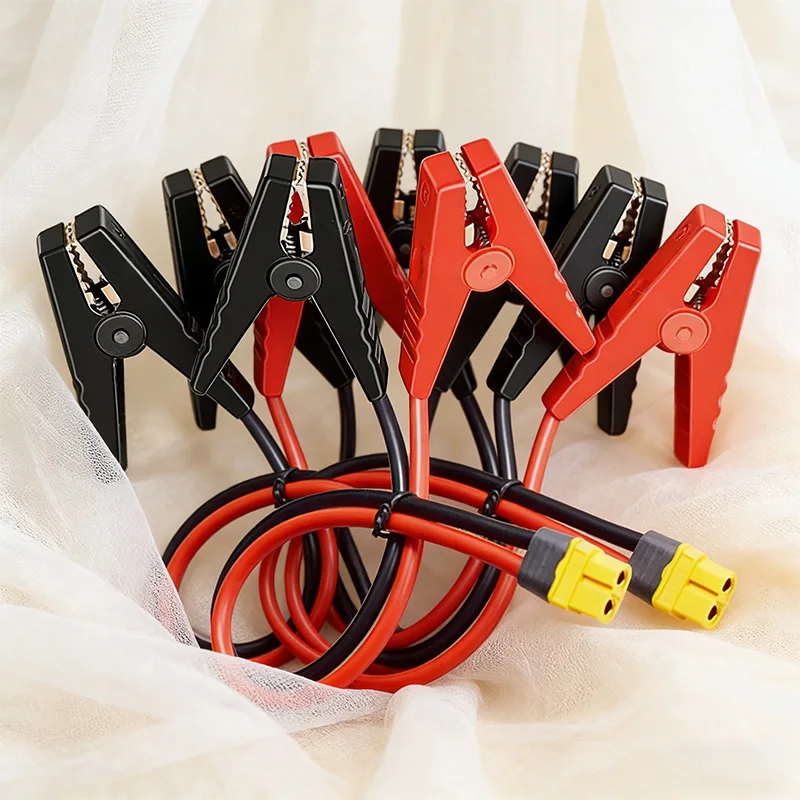 12AWG XT60 M/F to 100mm Alligator Clips Cable Connector Car Battery Model Aircraft 100A Lithium Battery Charging Connection Line