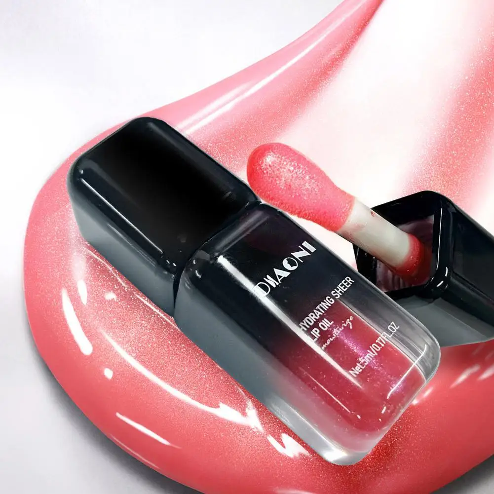 

Water Light Glass Lip Glaze Hydrating Mirror Lips Oil Nourishing Moisturizing Pearlescent Glitter Cute Tootsie Mini Lip Gloss