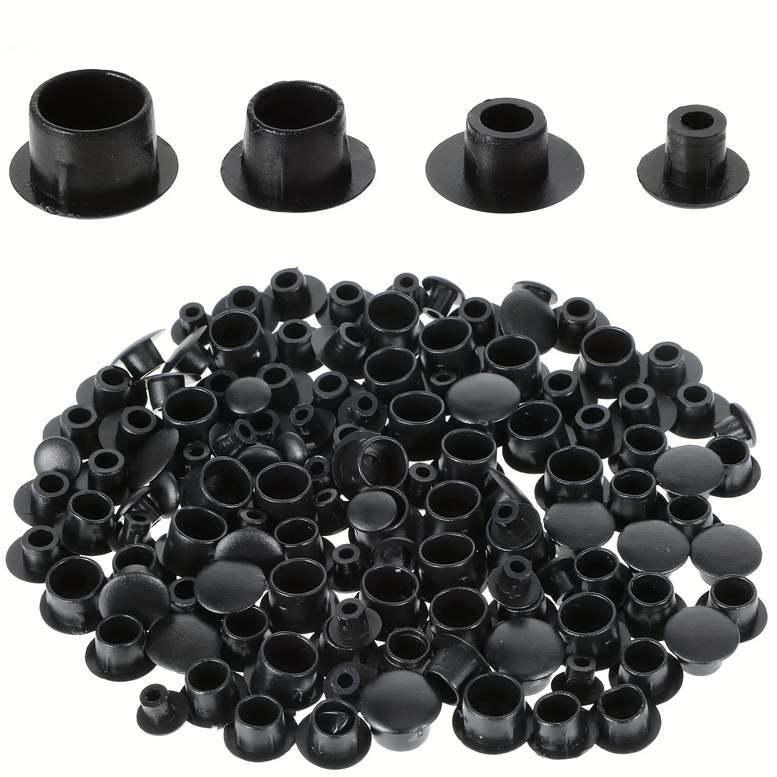 Plastic Hole Plug for Wardrobe Furniture Cabinet - 5/6/8/10mm Screw Eye Decorative Cover Caps Wardrobe Plug Hole Plug Screw Caps