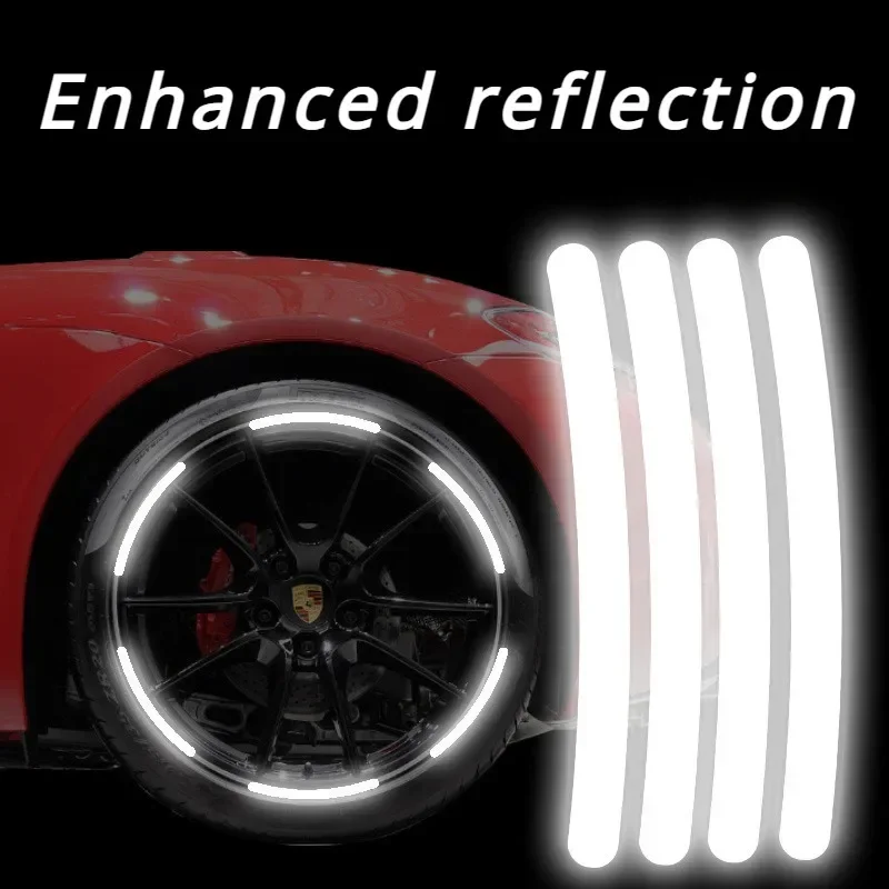 

20PCS Motorcycle Car Rim Reflective Tape Outdoor Night Safety Accessories Set