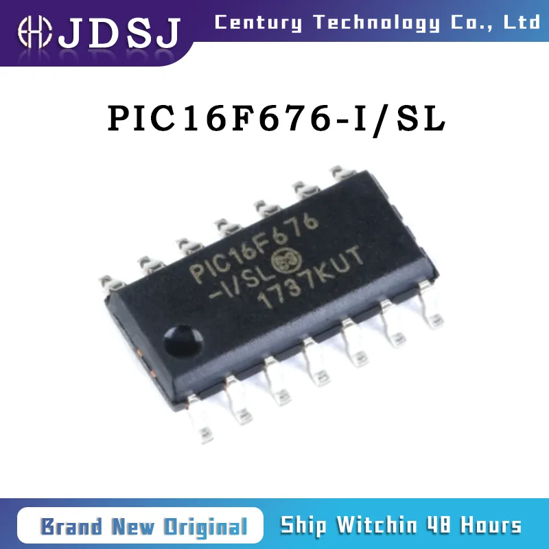 1PCS/10PCS/50PCS/100PCS PIC16F676-I/SL IC MCU 8BIT 1.75KB FLASH 14SOIC Brand New Original Chip