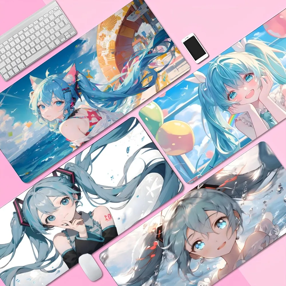 

H-Hatsune Anime M-Miku Mousepad New Gamer Speed Mice Retail Small Rubber Mousepad Size for big CSGO Game Desktop PC Laptop