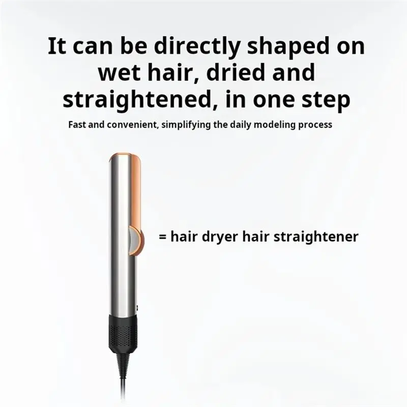 【СОВЕРШЕННО НОВЫЙ】Профессиональный выпрямитель воздуха 2-в-1 Многофункциональный инструмент для укладки Фен Электрическое устройство для выпрямления волос