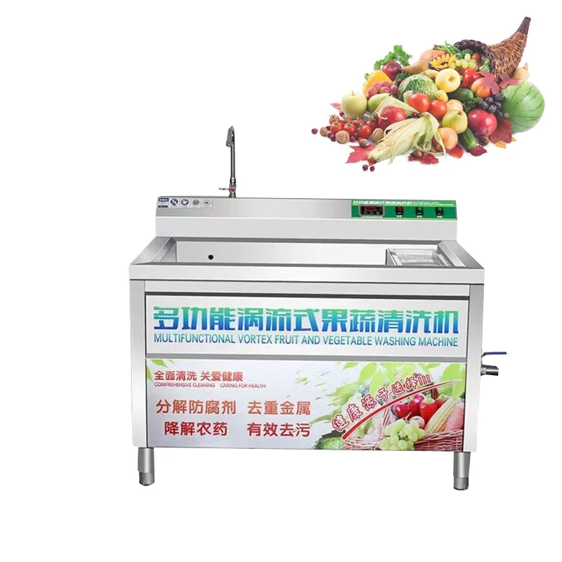 High Quality Fruit Pineapples Bananas Ginger Potato Mango Vortex Bubble Washing Machine