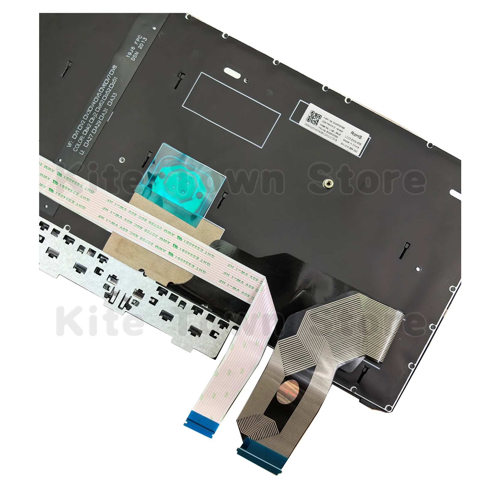 لوحة مفاتيح كمبيوتر محمول جديدة ذات تخطيط أمريكي بإضاءة خلفية لجهاز Lenovo Thinkpad L14 Gen1 L14 Gen2 مع نقطة التتبع