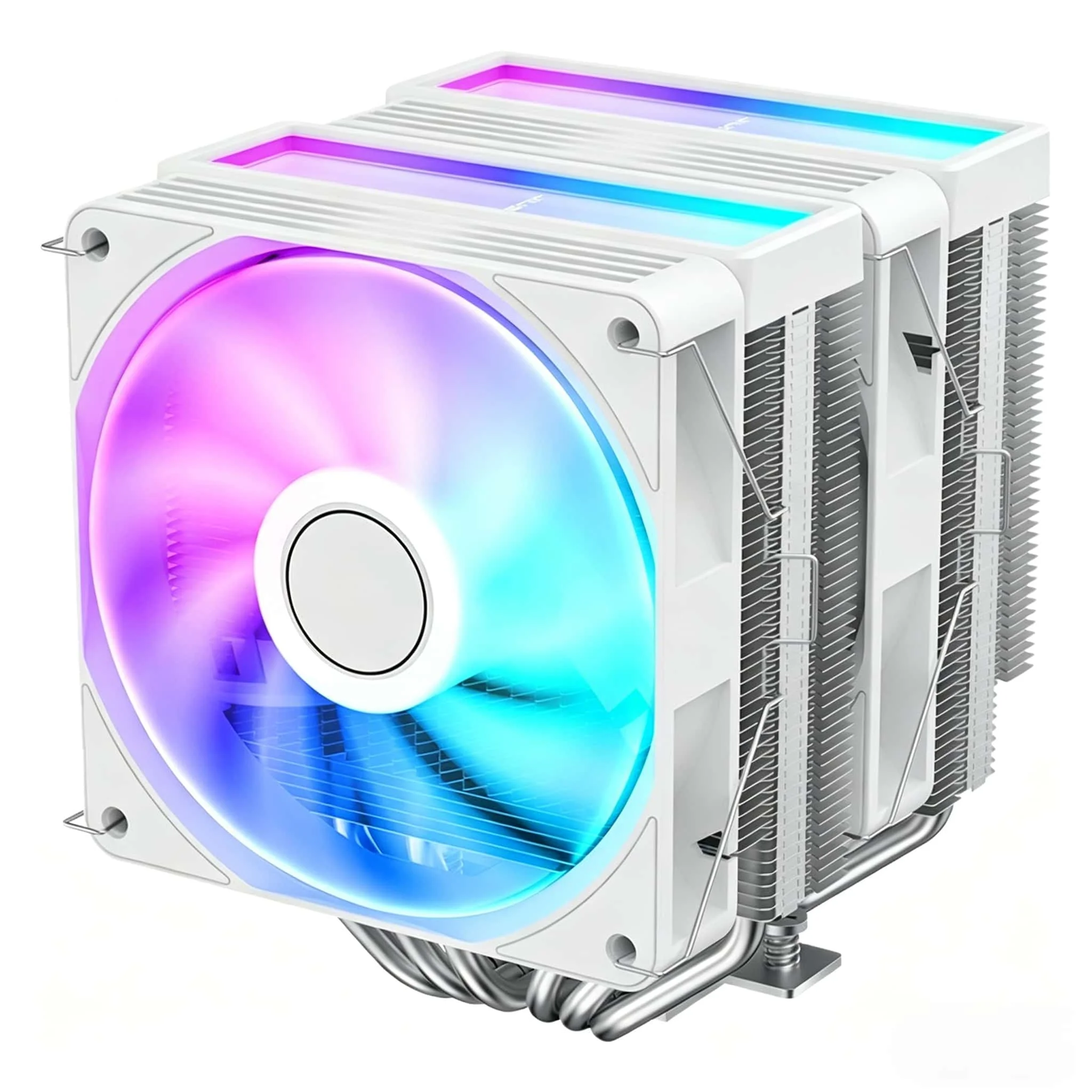 

JF550 CPU Cooler, 12cm Dual Fan, 6 Copper Pipes, Dual Tower, ARGB Air-Cooled, PWM PC Cooler