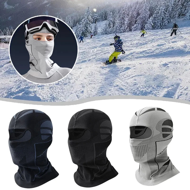 Men Women Cold-Proof Thermal Scarf Winter Ski Hat Balaclava Full Face Mask Ski Cycling Hunting Head Neck Cover Helmet Liner Cap