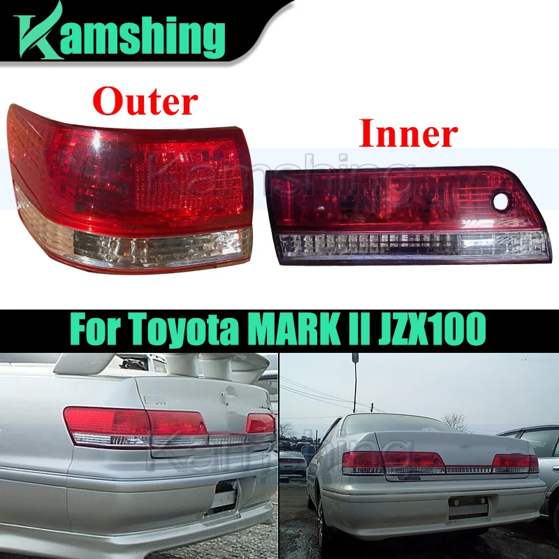 Car Rear Bumper Taillight For Toyota MARK II JZX100 Rear Brake Light Stop Lamp Tail Light Taillamp