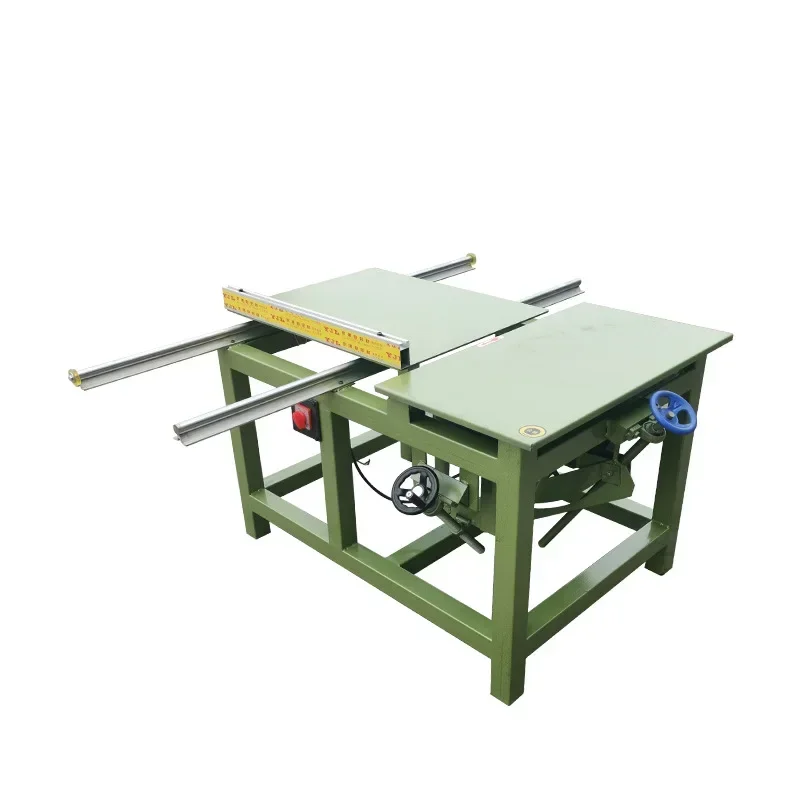 Woodworking Precision Guide Rail Push Table Saw Horizontal Furniture Solid Log Opener 45 Degree Angle Cutting Sawing Machine