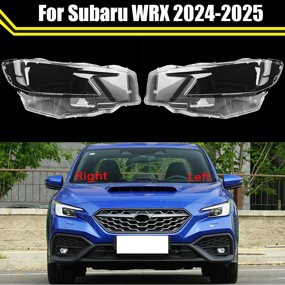 Auto Headlamp Case For Subaru WRX 2024 2025 Car Front Headlight Cover Glear Lamp Shell Lens Caps Light Lampshade