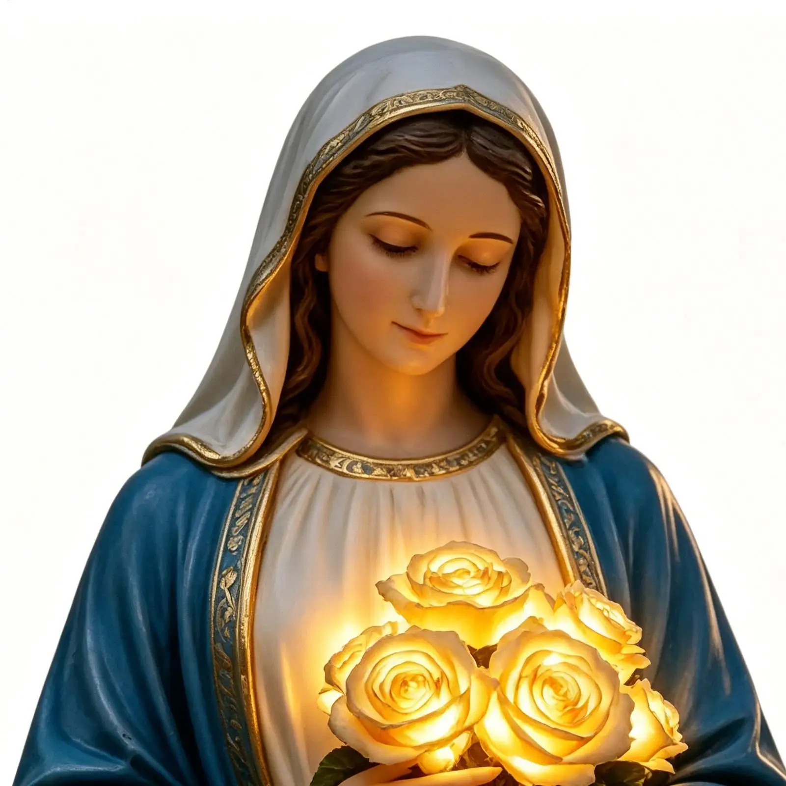 

Virgin Mary Garden Light Garden Solar Figurine Virgin Mary Yard Statue For Outside Yard Backyard Lawn Patio Porch Deck Landscape