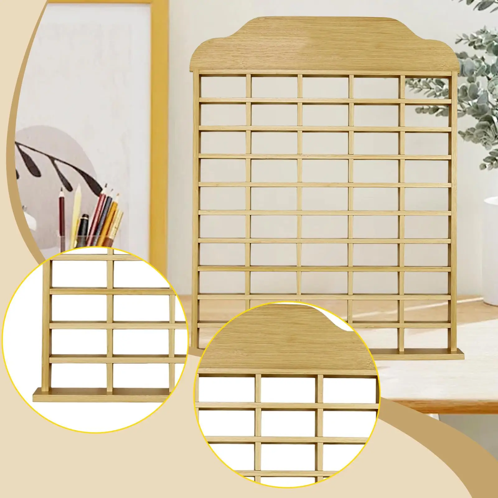 1/64 مقياس سيارات لعبة عرض حالة التخزين المنظم ديكور المنزل عرض السيارة الخشبية