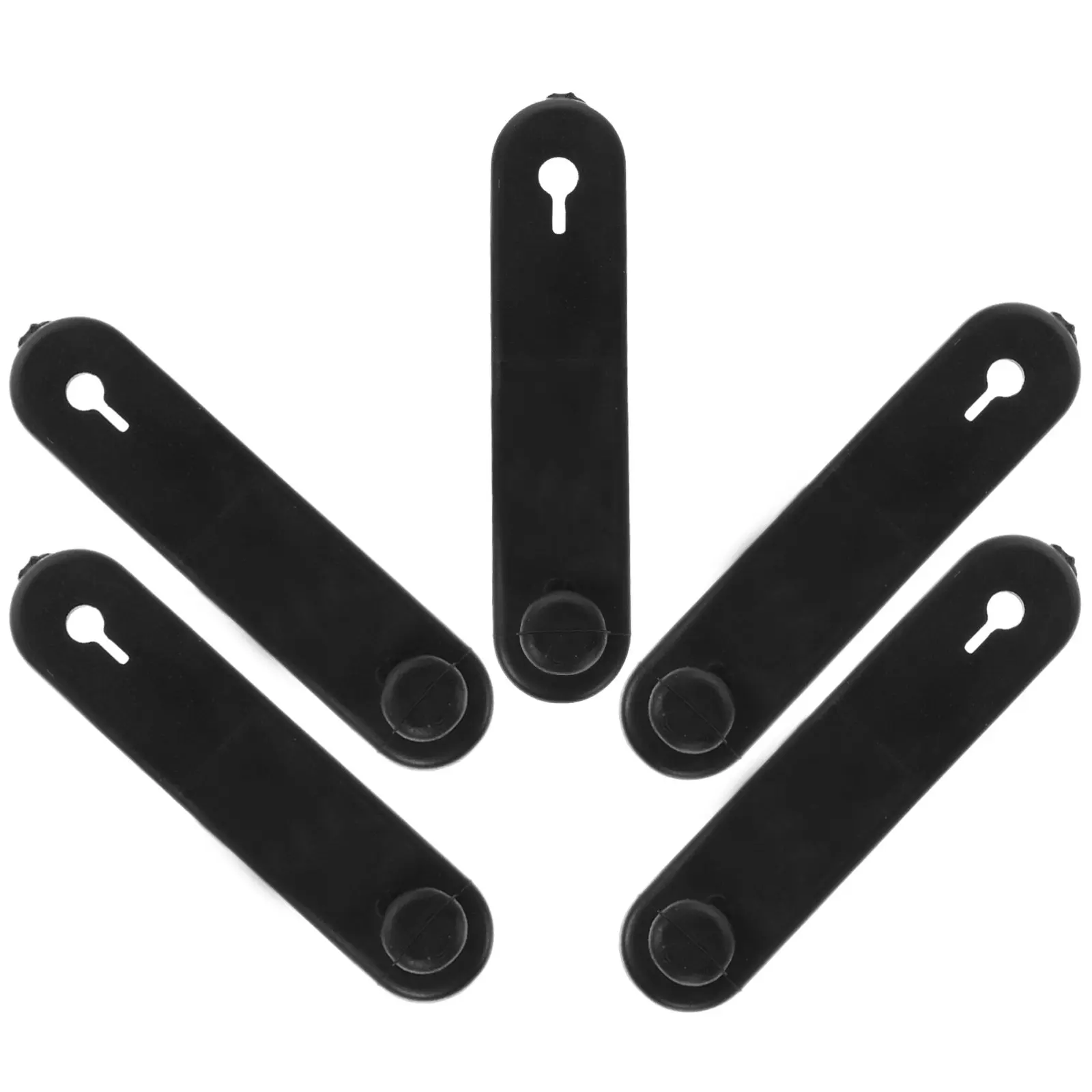 5Pcs High Elasticity Silicone Cable Tension Strap Motorcycle Brake Line Clutch Throttle Wire Organizer Secure Fastening Kit