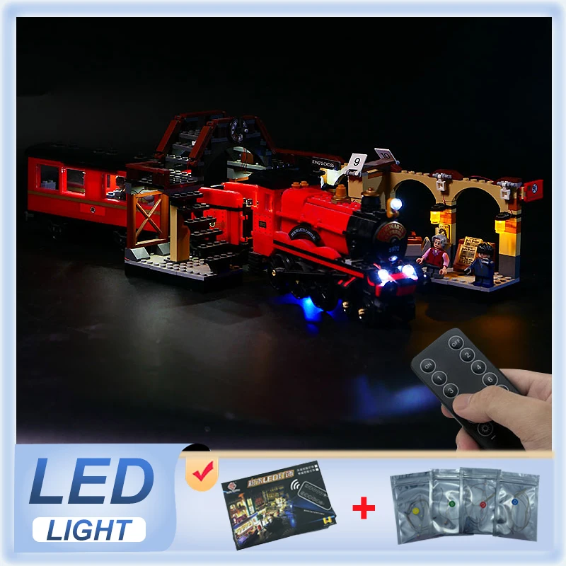 DIY RC LED Light Kit For LEGO 75955 Hogwarts Express  (Only LED Light,Without Blocks Model)