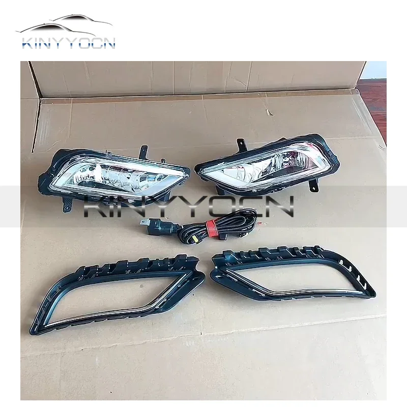 For Volkswagen VW Bora 2016 17 18 19 Front Bumper Fog Light Foglight Fog Lamp Foglamp DRL Day Running Lamp Headlamp