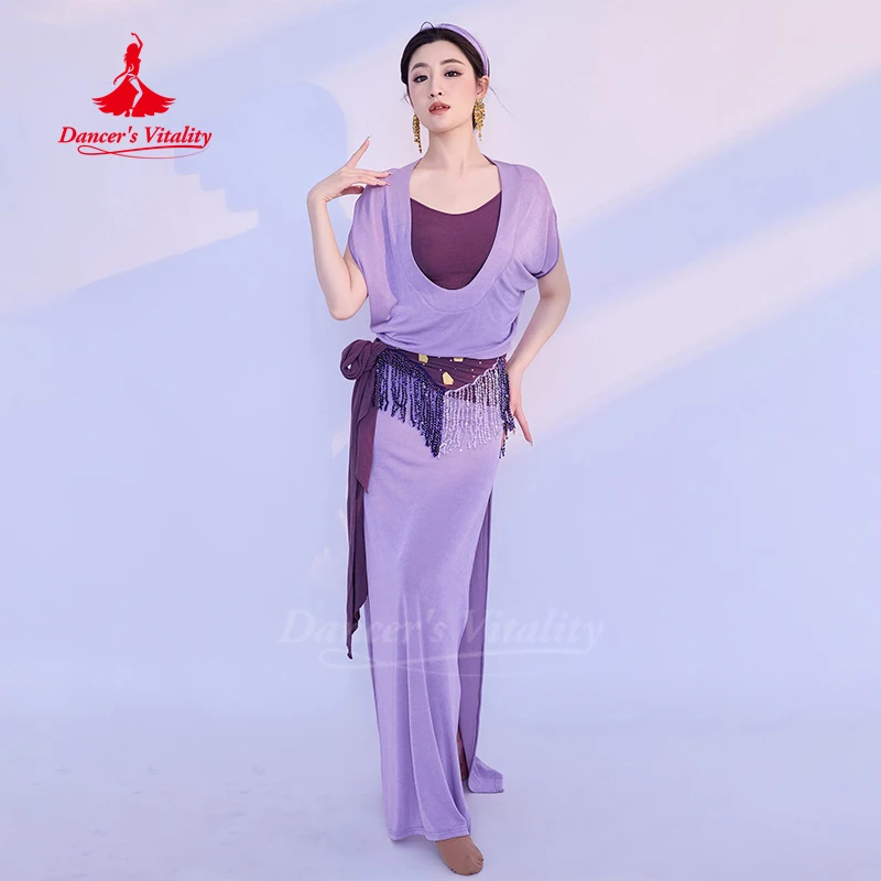 ملابس الرقص الشرقي للنساء رداء مزاجه أنيق + سترة + عقال + حزام + ملابس داخلية 5 قطعة زي أداء Saidi Shabbi Baladi #2