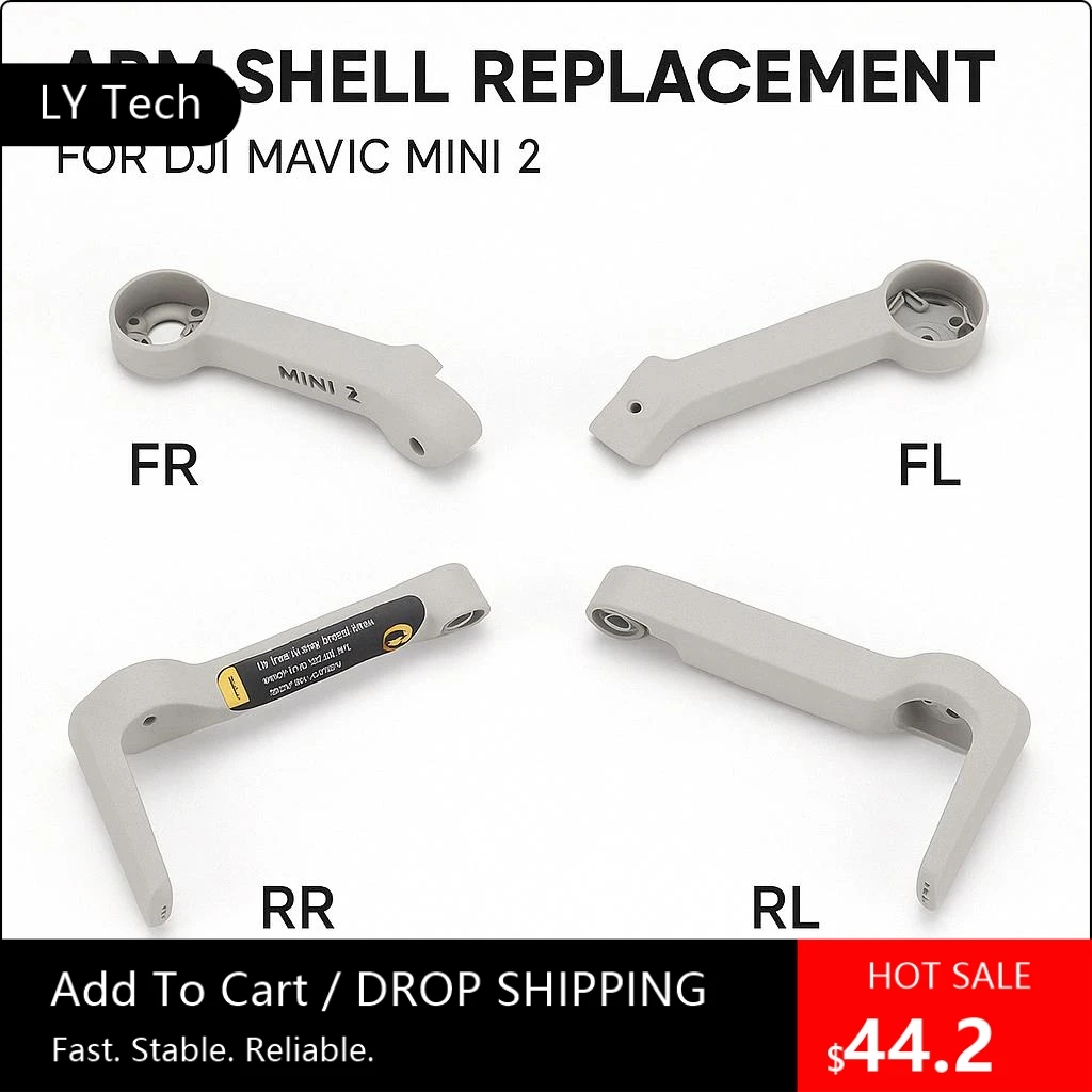 DJI Mavic Mini 2 Arm Shell Replacement Front Rear Landing Gear Arms Repair Parts for Drone Accessories Left Right Set
